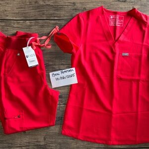 NWT FIGS XXS Scrub Set- high waisted Zamora, Catarina top
